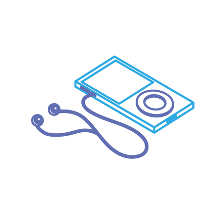 Cartoon of MP3 player.
