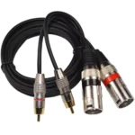 Dual XLR Male to Dual RCA Male Patch Cable - Image 6