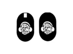 Custom Oval Logo Panels for 10 Channel Headphones - Image 2