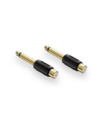 1/4" Male to RCA Female Audio Adapter – 2 Pack